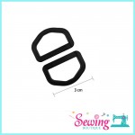 RING - D SHAPE-PLASTIC-30MM SUN16